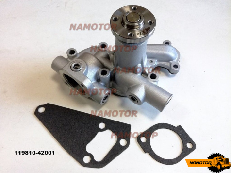 Помпа водяная YANMAR 3D82, 3TNE82, 3TNV82. 3TN75L, 3TNA78, 3TNE78, 3TNC78 119810-42002, 119802-42000, 119180-42001
